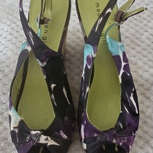 Madden Girl Women's Multicolor Peep Toe Heels